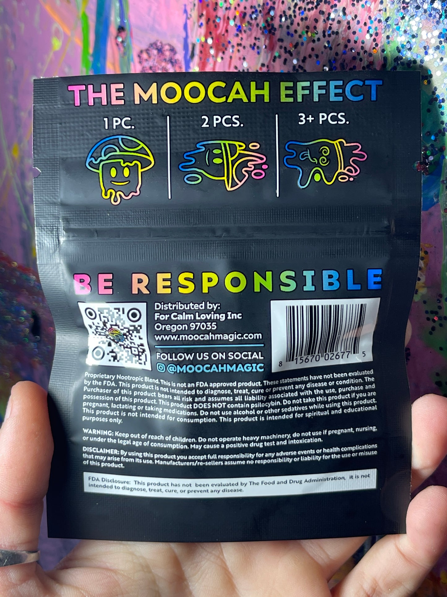 Moocah Gummies Cosmic Berry Blast Mega Dose