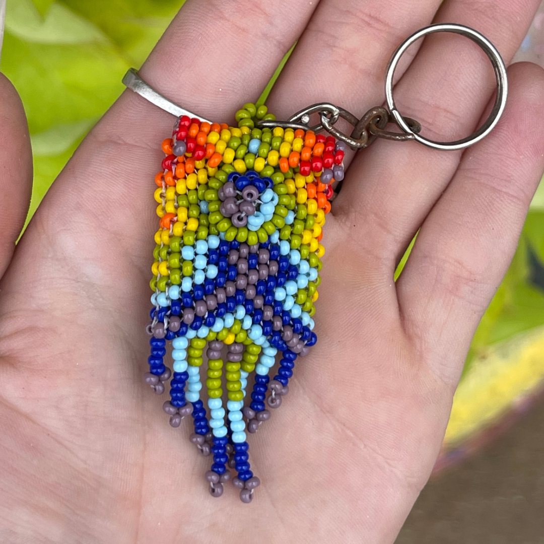 Beaded Mini Pouch Keychain Weirdos Inc.