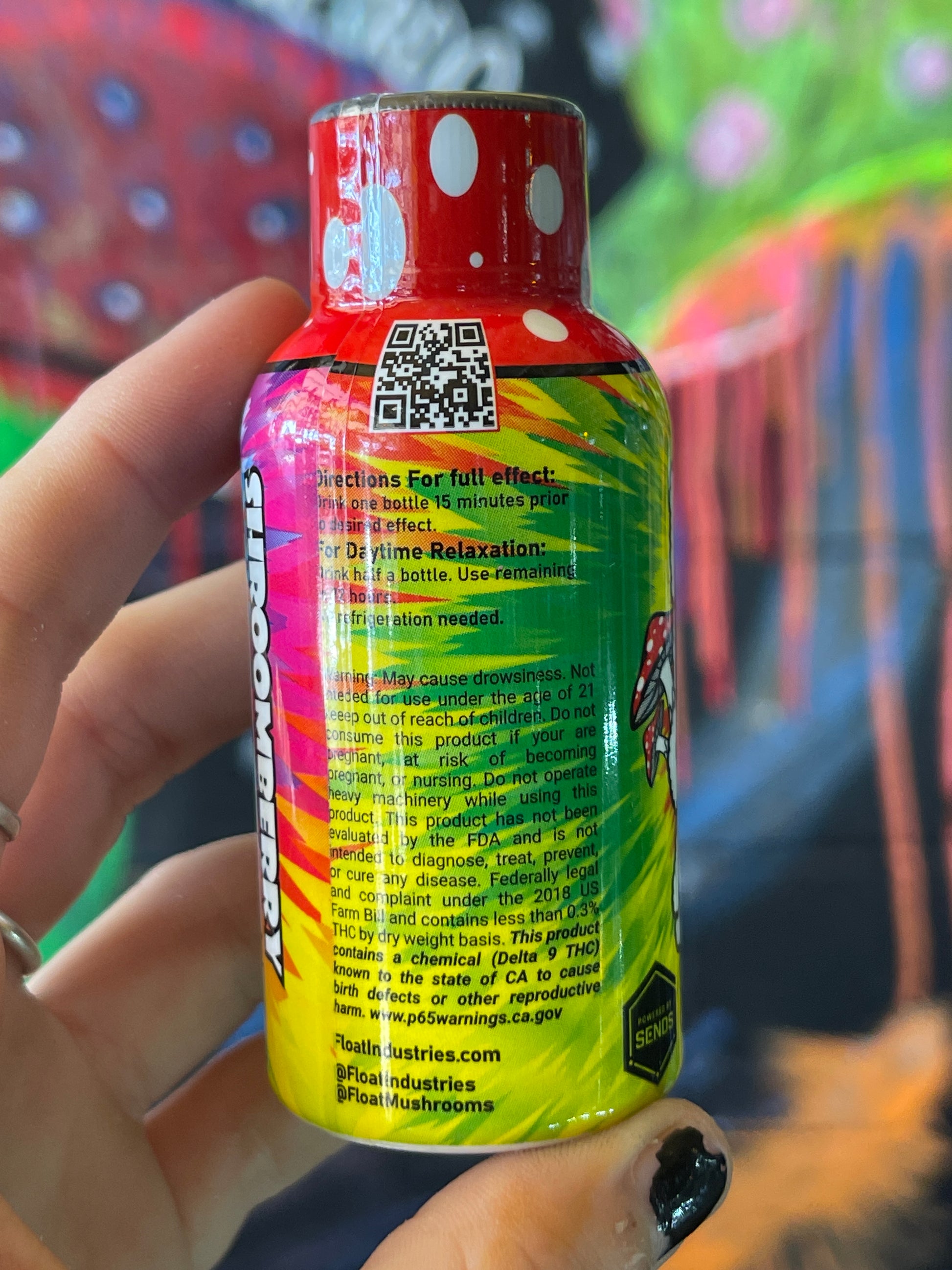 Float Shroomberry Shroom Shot 25mg + D9 THC Weirdos Inc.