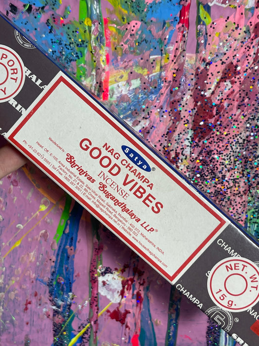 Satya Nag Champa Good Vibes Incense 1pc