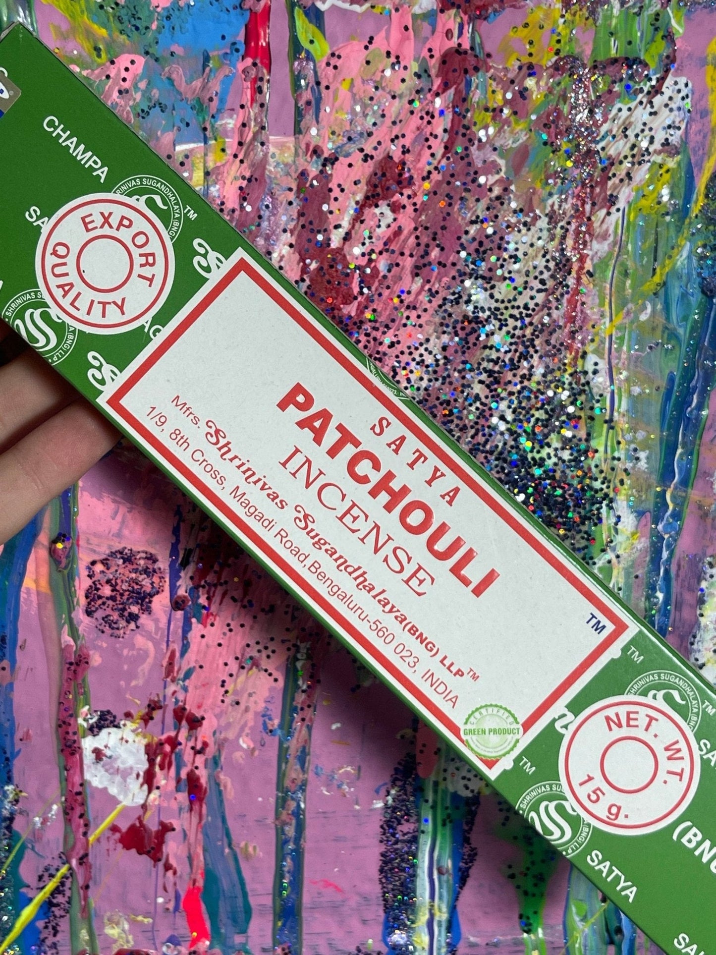 Satya Patchouli Incense 1pc